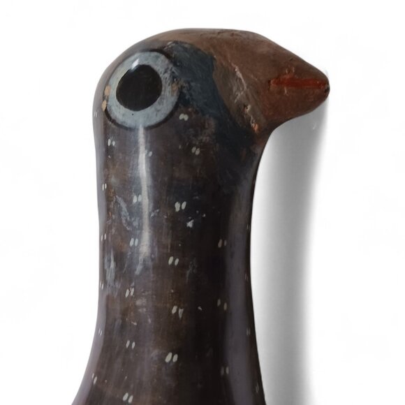 Signed R. Aguirre Tonalá Mexican Pottery Bird  Mid-Century Hand-Painted Folk Art - Picture 10 of 15